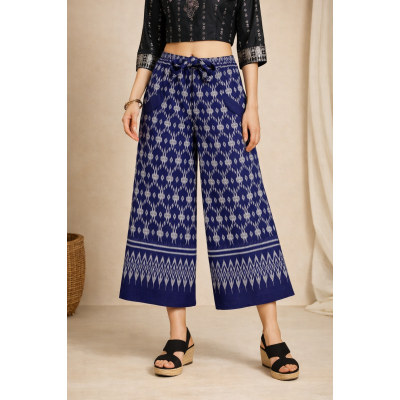 PH Indigo Ikat Breeze Palazzo