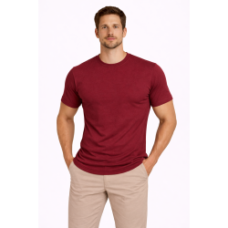 PH Burgundy Lycra T-Shirt (250 GSM)