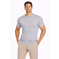 PH Grey French Terry Cotton T-Shirt (260 GSM)