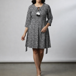 PH Printed A-Line Dress